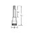 Gedore ITX 19 L Головка торцевая с отверточной вставкой удлиненная, для винтов с внутренним TORX® профилем