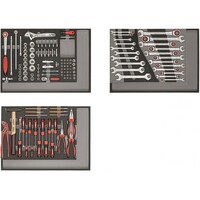 Gedore RED R21010004 Набор инструментов в модулях из пенистого материала, 129 предметов