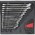 Gedore RED R22250001 Набор ключей с трещоткой реверсивных в модуле 2/3, 24 предмета