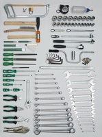 Набор инструментов в инструментальном ящике, 100 предметов